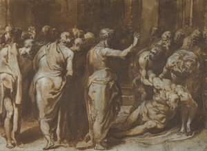 Saint Paul Restoring Eutychus to Life