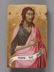 Saint John the Baptist, One of Two Panels from a Dismembered Altarpiece