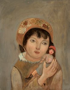 Girl with a Doll by Tadeusz Makowski
