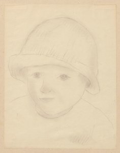 Head of a Child in a Hat by Tadeusz Makowski