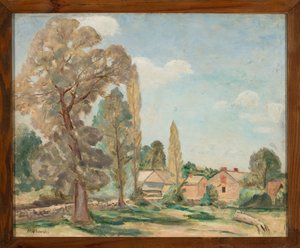 Rural Landscape with Trees by Tadeusz Makowski