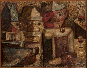 The Refreshment Stand by Tadeusz Makowski
