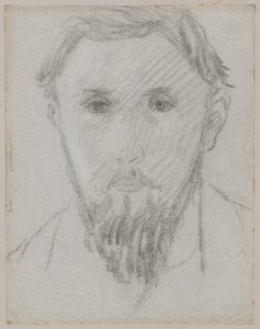 Portrait Study of a Young Bearded Man by Tadeusz Makowski