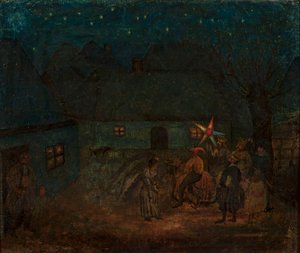 Krakow Nativity Scene by Tadeusz Makowski