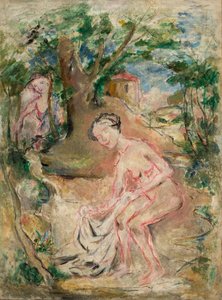 At the Bath by Tadeusz Makowski
