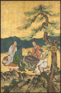 A Game of Go, from the Four Accomplishments, Beginning 17th Century