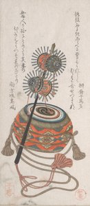 Drum and Keiro, A Kind of Musical Instrument Used for the Bugaku Dance by Takashima Chiharu