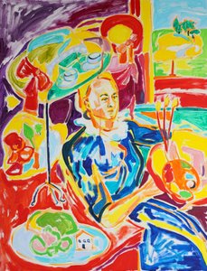 Vibrant Artist Portrait