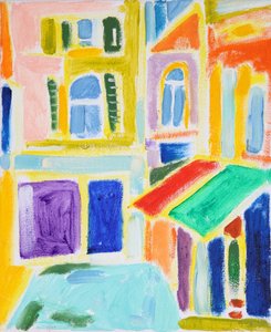 Vibrant City Abstract by Tamara Jare