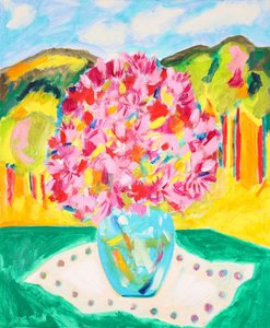Vibrant Mountain Flowers by Tamara Jare