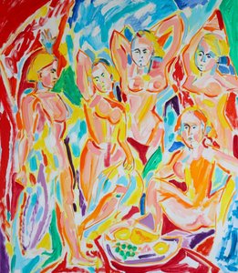 Vibrant Nude Figures