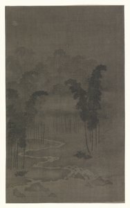 Bamboo Forest at Night by Tan Zhirui (attributed to)