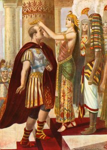Cleopatra Welcoming Caesar by Tancredi Scarpelli