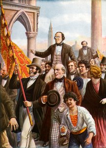 Daniele Manin and Niccolo Tommaseo freed from prison 18 March 1848 by Tancredi Scarpelli