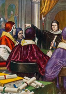 Roland of Parma Bringing a Letter for Pope Gregory VII from Henry IV, Holy Roman Emperor by Tancredi Scarpelli