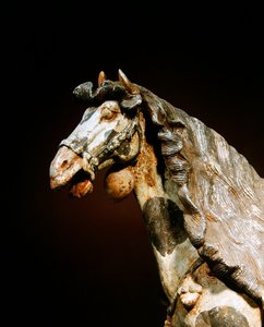 Detail of a horse, late 7th - early 8th century