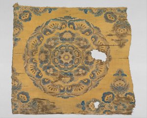 Textile with Floral Medallion, c.800 by Tang Dynasty Chinese School