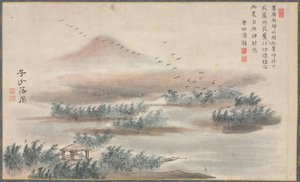 One of Eight Views of Xiao and Xiang Rivers by Tani Bunch