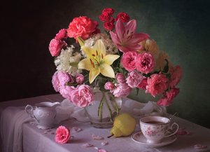 Classic Bloom and Tea by Tatyana Skorokhod