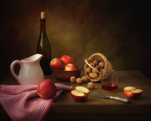 Rustic Autumn Still Life by Tatyana Skorokhod