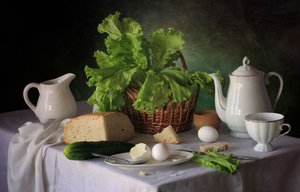 Rustic Breakfast Still Life