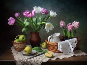 Spring Flowers and Apples by Tatyana Skorokhod