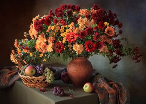 Vibrant Autumn Still Life by Tatyana Skorokhod