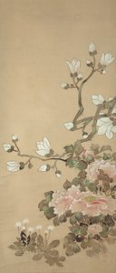 Peonies, Magnolia, and Dandelions