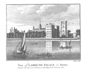View of Lambeth Palace in Surrey by Taylor