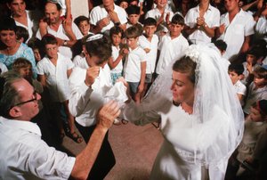 Kibbutzniks Dancing Around Bride and Groom