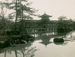 Heian-Jingu Shrine Gardens in Kyoto, circa 1900 - 1915 by Teijiro Takagi