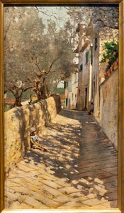 Alley to the Capponcina by Telemaco Signorini