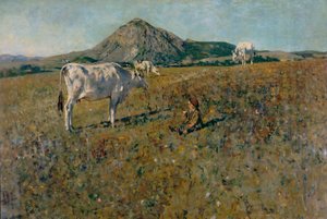 Pasture in Pietramala by Telemaco Signorini