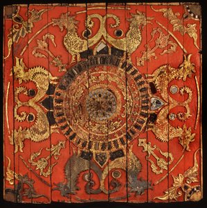 Ceiling panel from a Thai Lu temple in Northern Thailand by Thai School