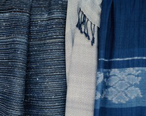 Contemporary indigo fabric, Thailand