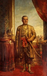 Portrait of Buddha Yodfa Chulaloke by Thai School