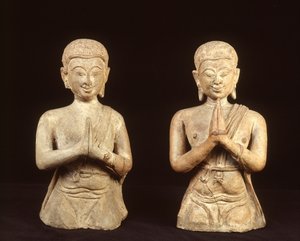 Praying terracotta figurines, Sukhothai period