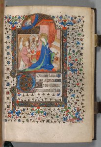 Book of Hours (Use of Paris): Fol. 37r, Annunciation by The Bedford Master