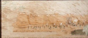 Sketch of the attack on Koonja, 3rd October 1824 by The Hon. Frederick Shore