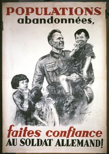 French poster, from the beginning of the German occupation in June 1940: 