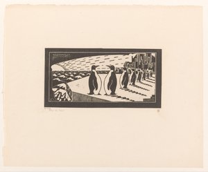 Emperor Penguin in Audience by Theo de Vries