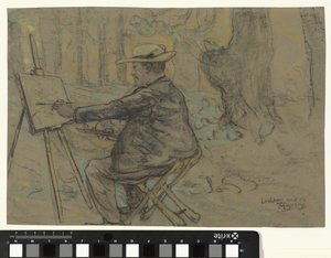 Portrait of Henricus, Painting in the Loolaan in The Hague