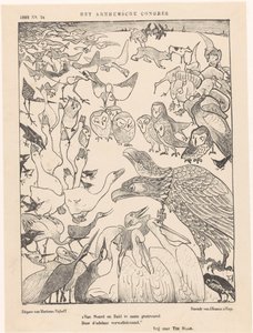 Two-headed Eagle Surrounded by Birds by Theo van Hoytema