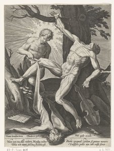 Apollo Flays Marsyas by Theodoor Galle