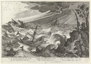 Autumn: Storm at Sea (The Four Seasons) by Theodoor Galle