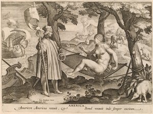 America by Theodor Galle after Jan van der Straet