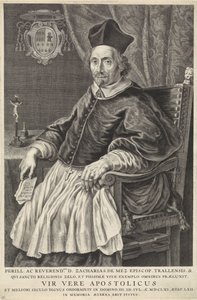 Portrait of Zacharias de Mez, Bishop of Tralles by Theodor Matham