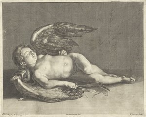 Sleeping Cupid by Theodor Vercruys
