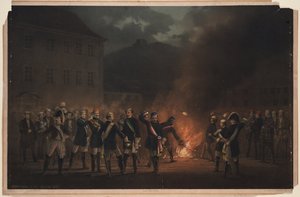 Torchlight Procession at Heidelberg on 30 January 1857
