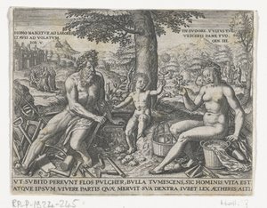 Boy blowing bubbles by Theodor de Bry (attributed to)